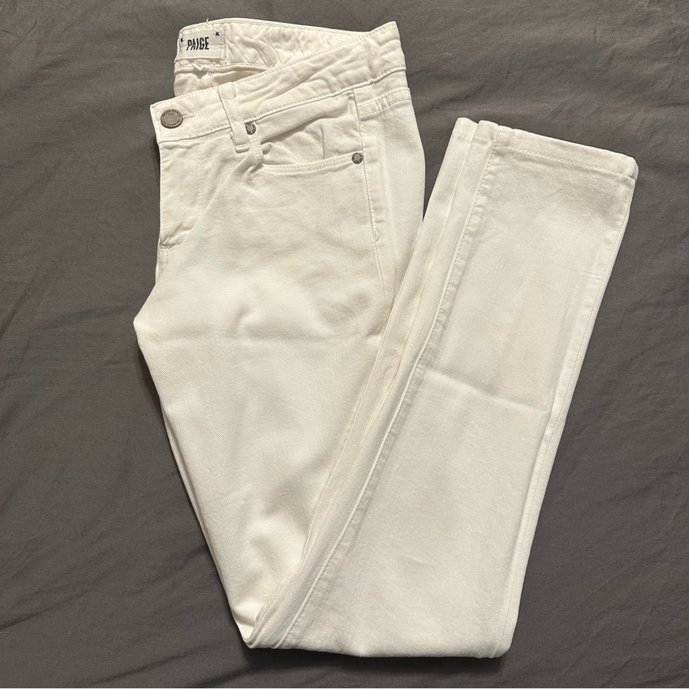 Paige Skyline Skinny - White